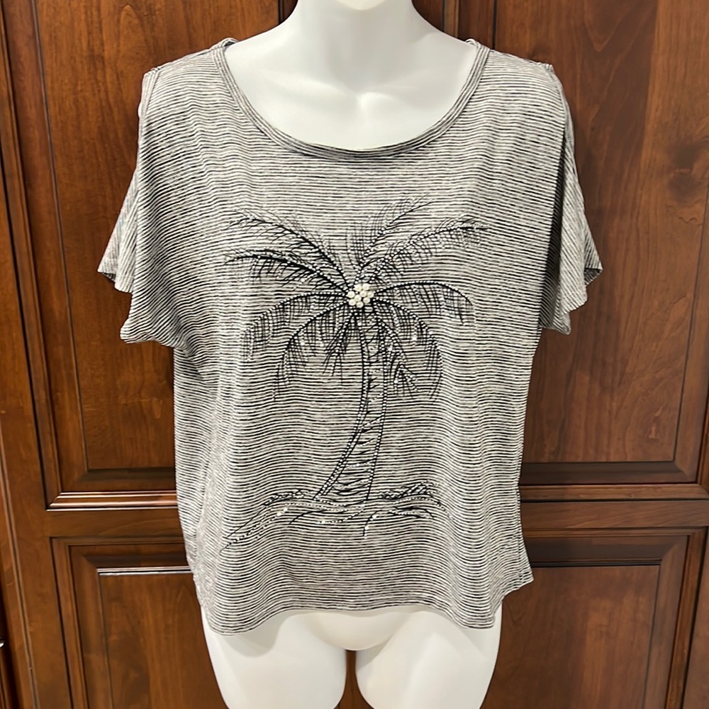 Palm tree crop top
